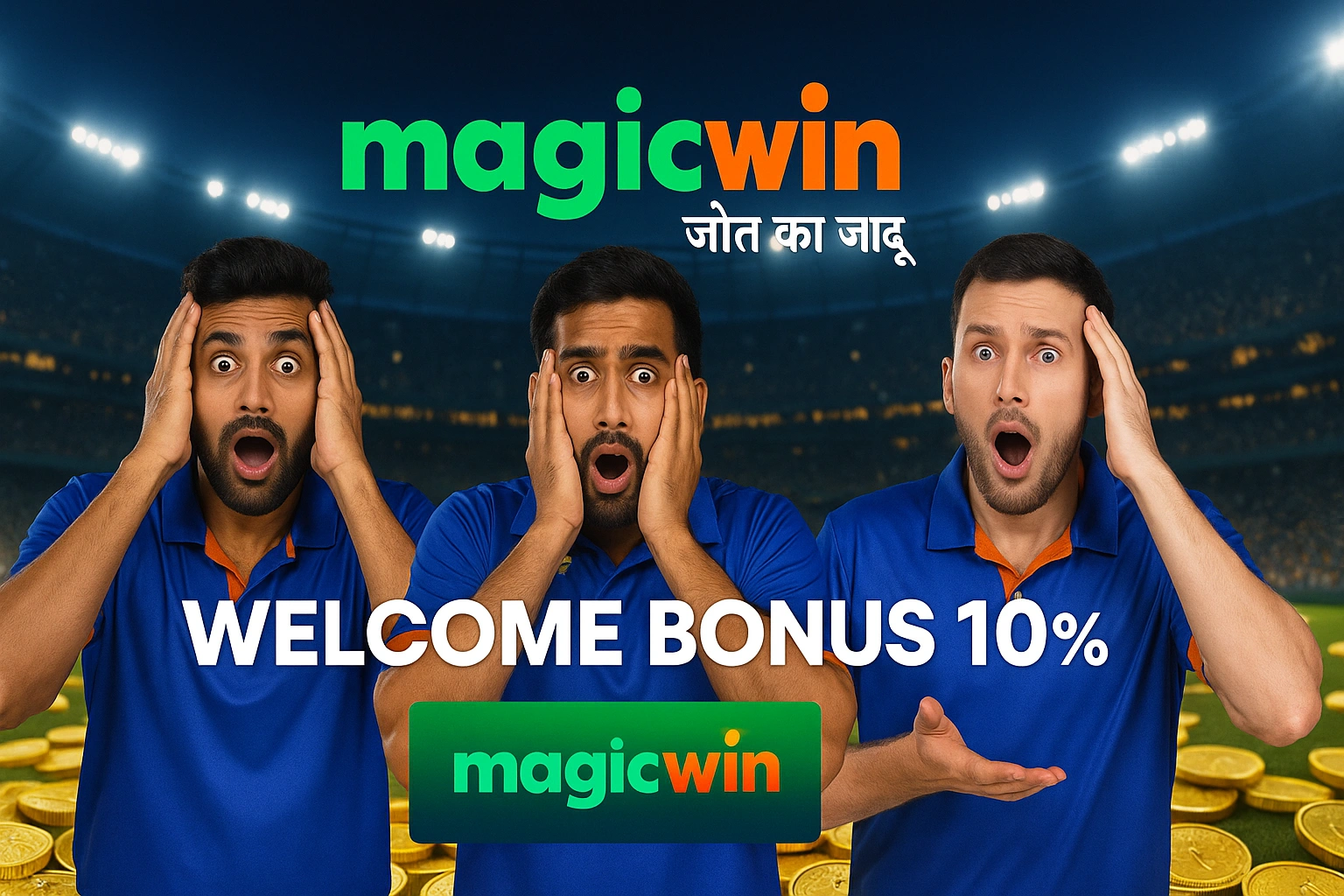10% welcome bonus and cricket players