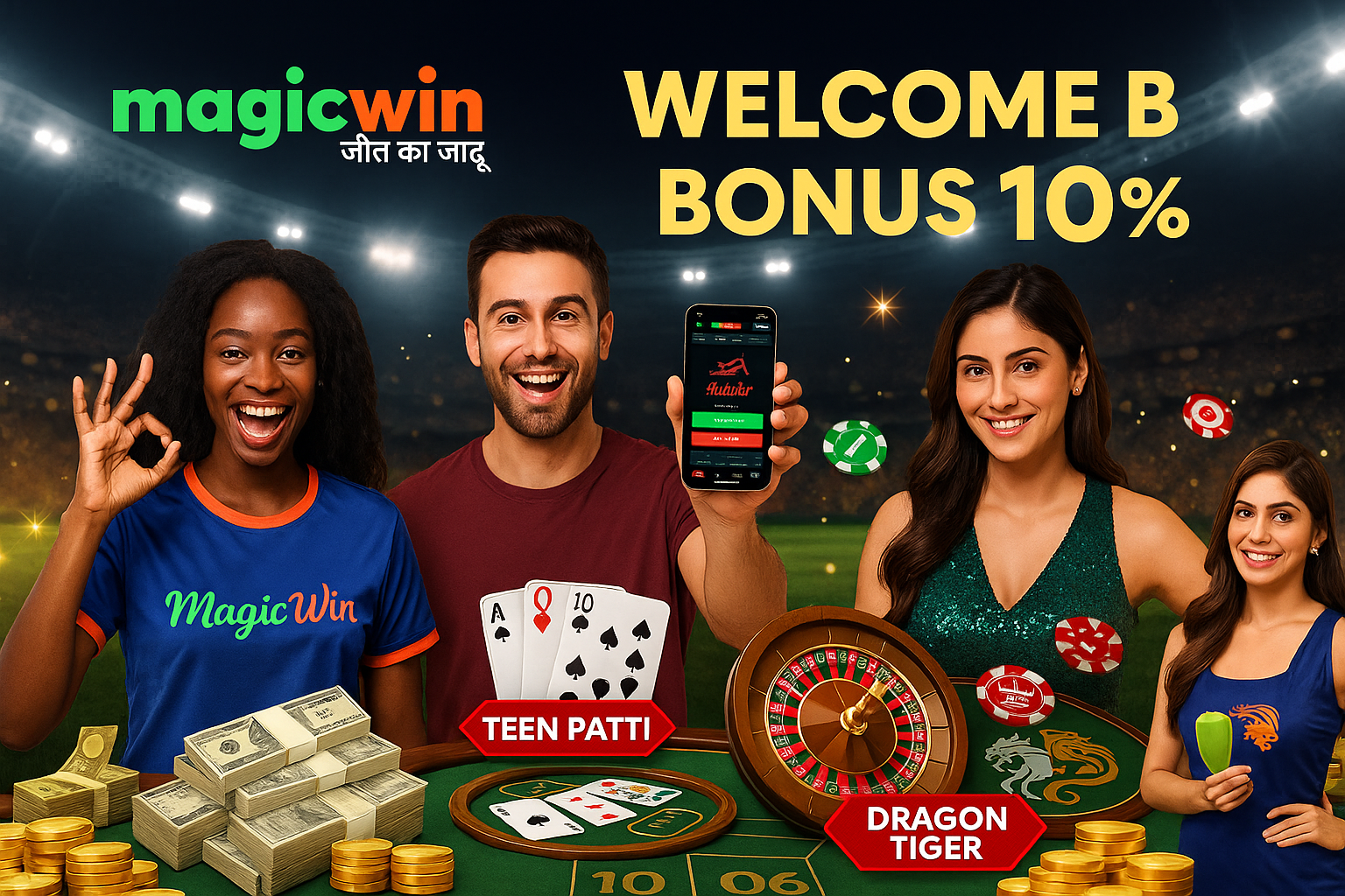 MagicWin promotional banner featuring Aviator