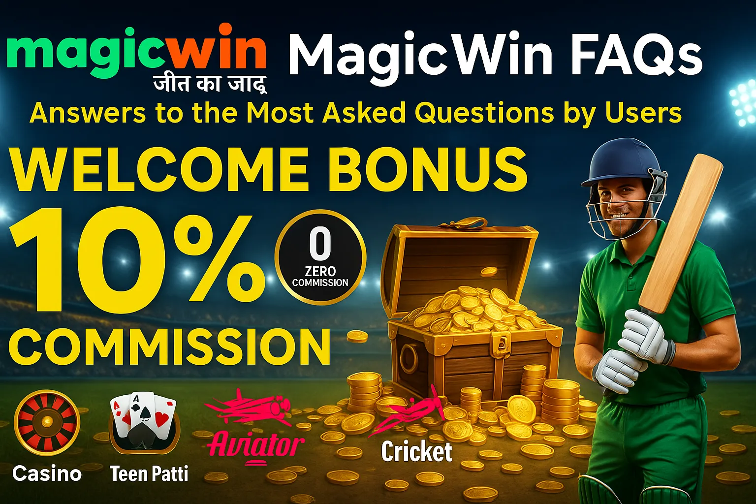MagicWin FAQs – Find answers to the most frequently asked questions about MagicWin, including registration, login, bonuses, deposits, withdrawals, and games.