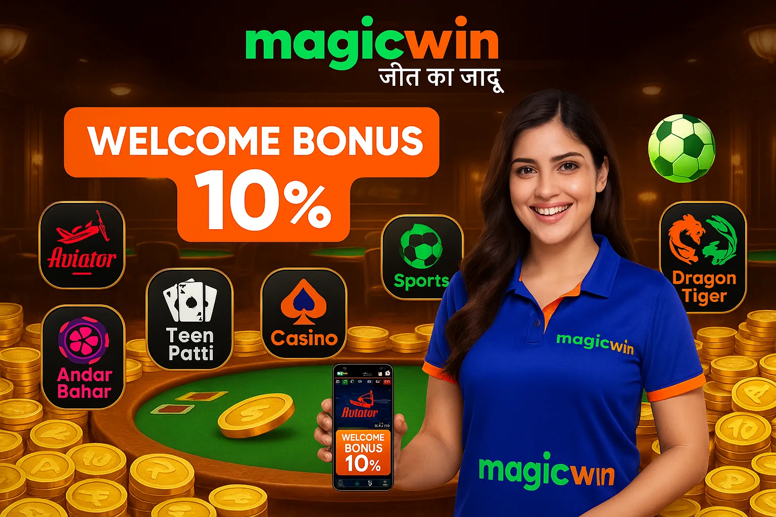 MagicWin cricket betting banner