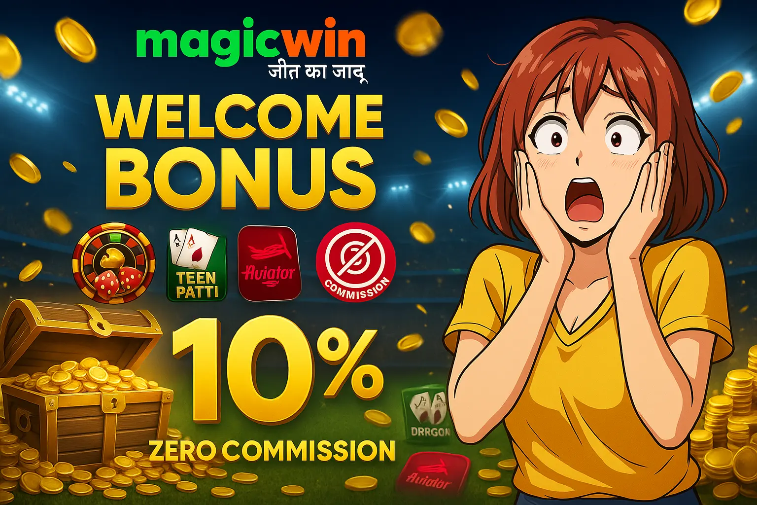 welcome bonus 10%, zero commission