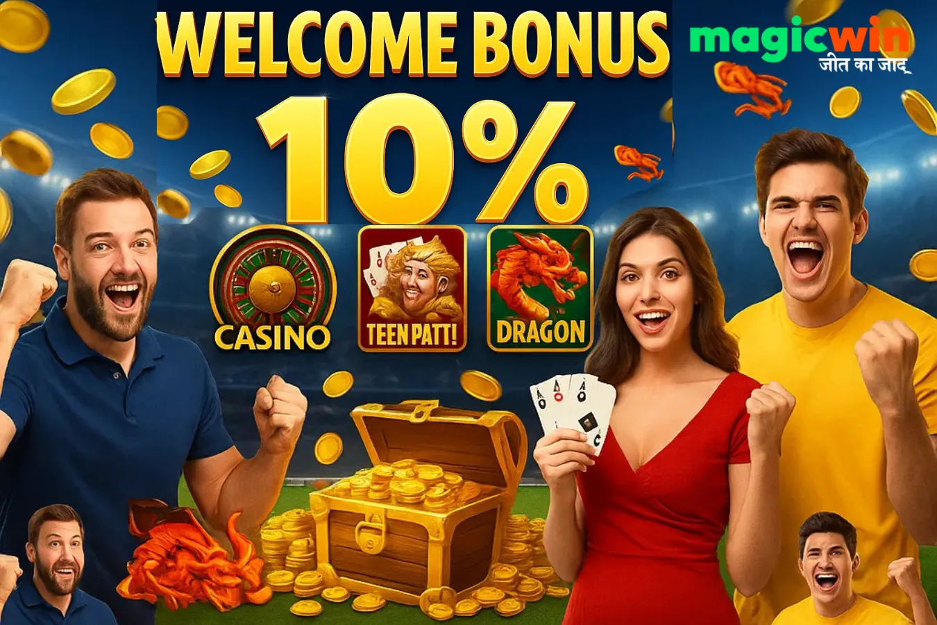 MagicWin Slots with High RTP – Welcome Bonus 10% Casino Games