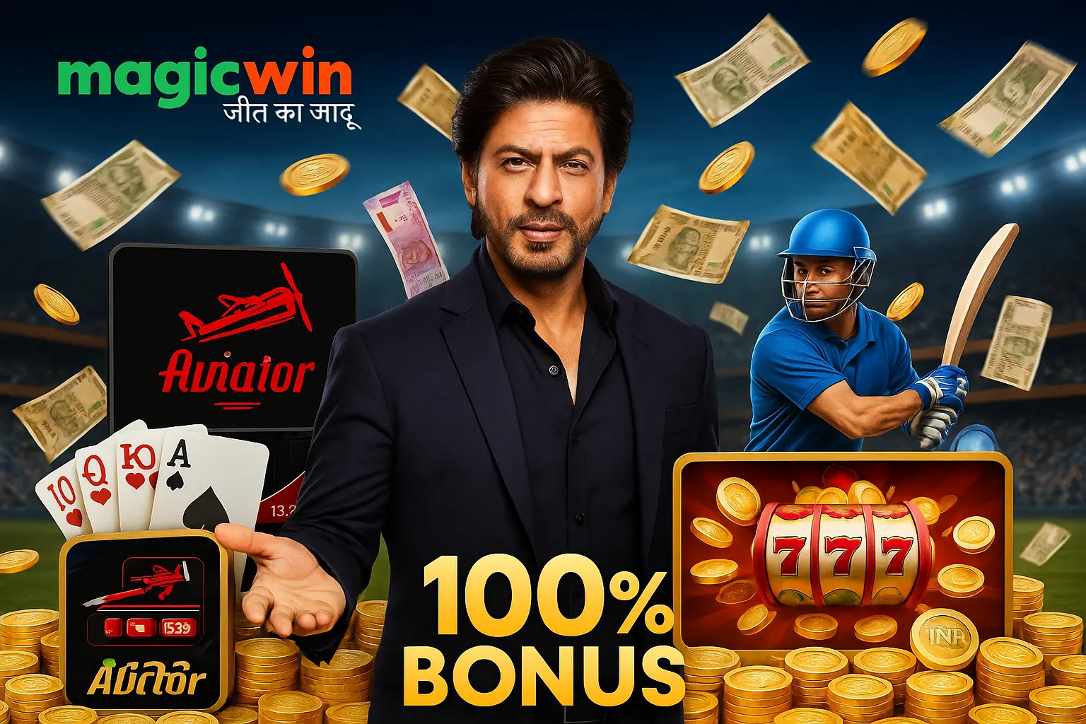 MagicWin game banner featuring Aviator