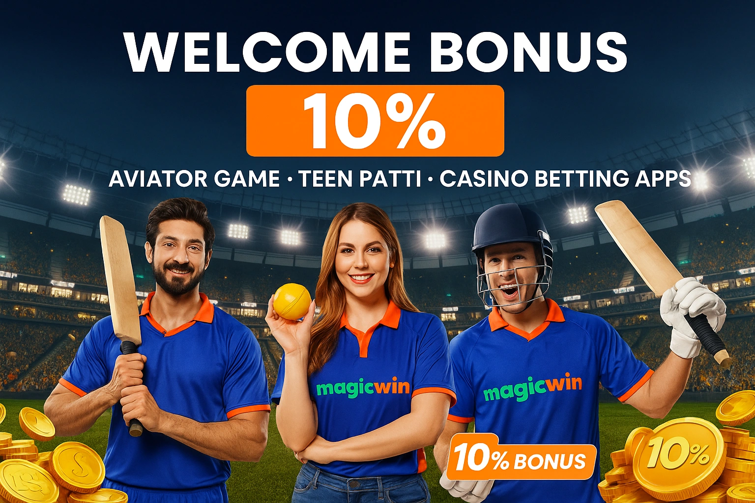 MagicWin 10% Welcome Bonus