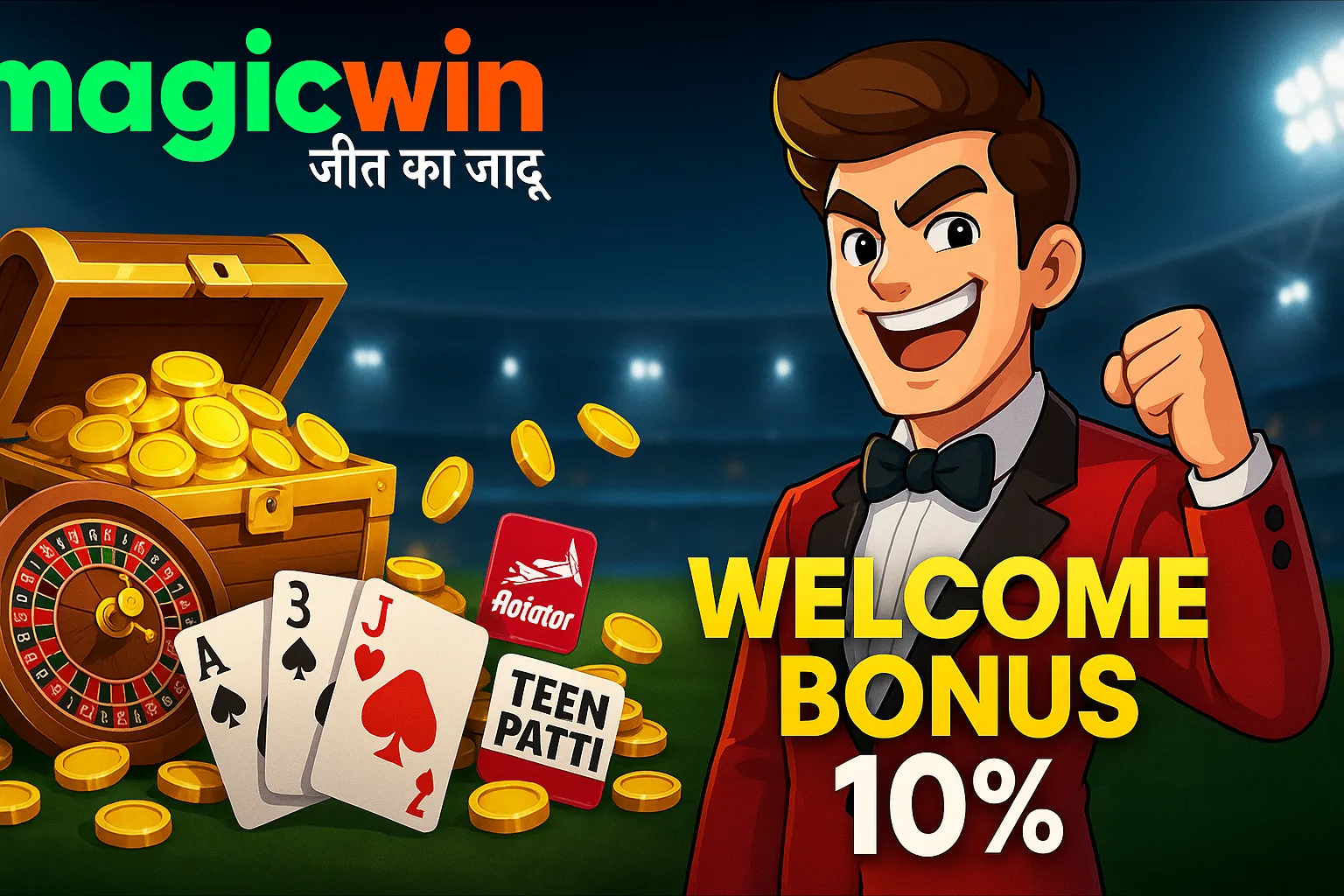 MagicWin VIP Program banner showcasing benefits