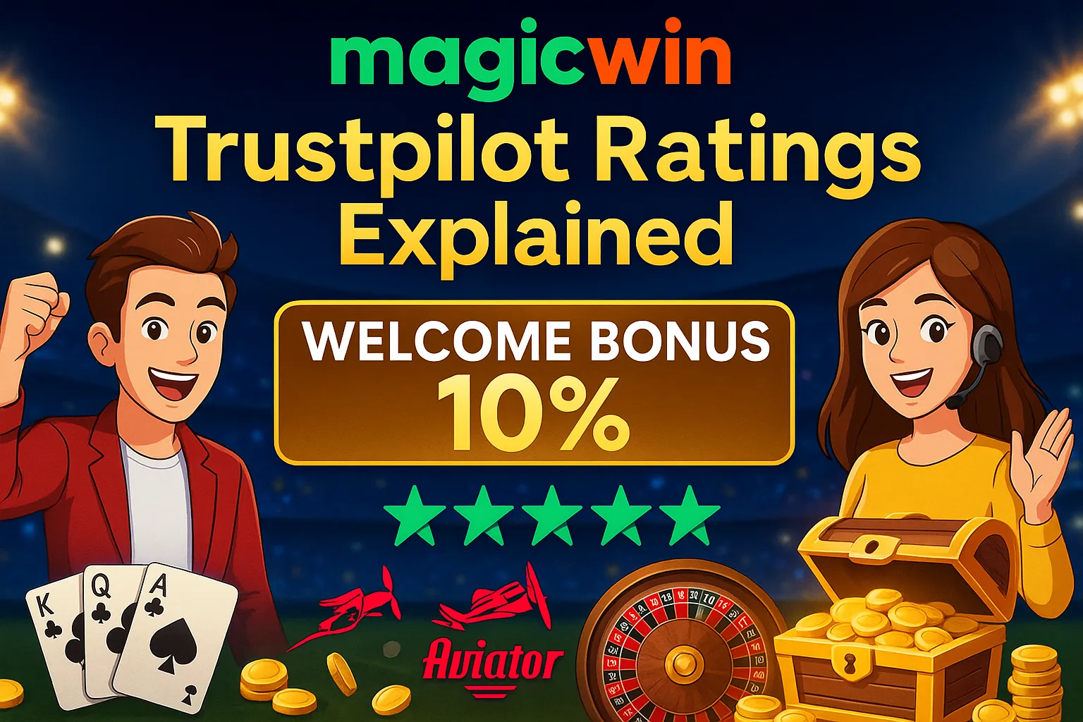 MagicWin Trustpilot ratings explained