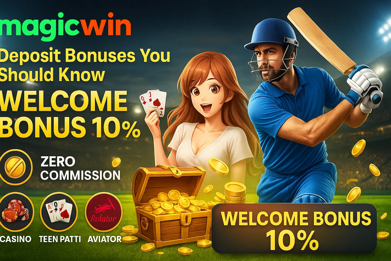 MagicWin Deposit Bonuses with 10% Welcome Offer