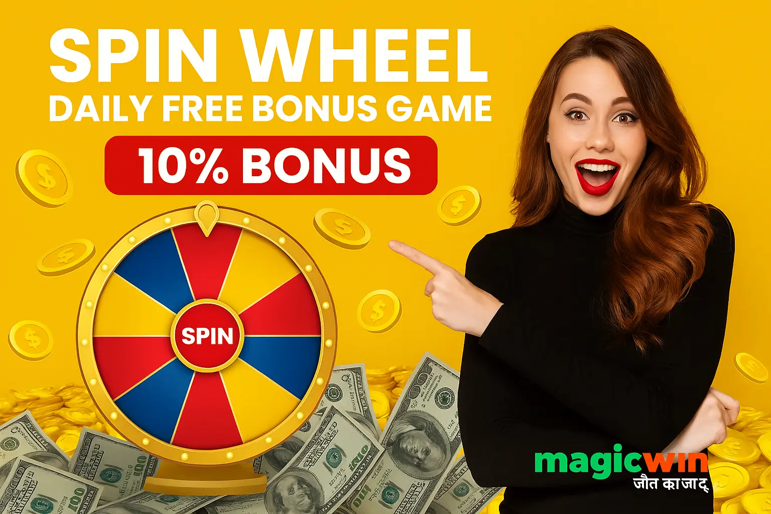 Spin Wheel Daily Free Bonus Game