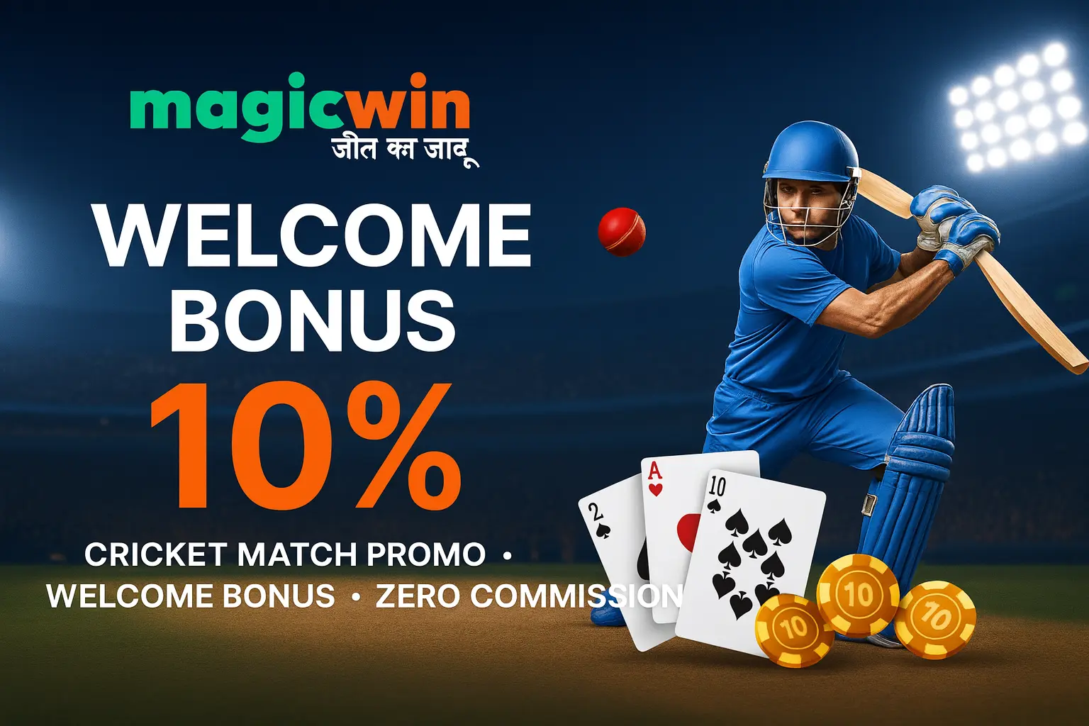 MagicWin cricket match promo