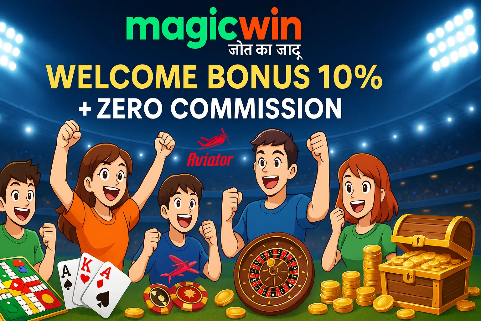 Is MagicWin safe for real money betting with casino, Teen Patti, Aviator and roulette games.