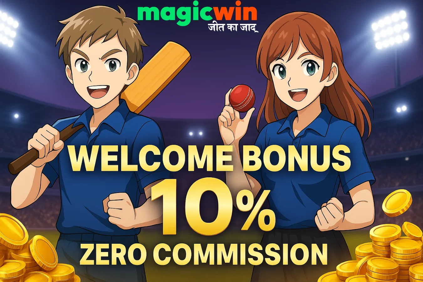MagicWin platform showing casino games and sportsbook betting options