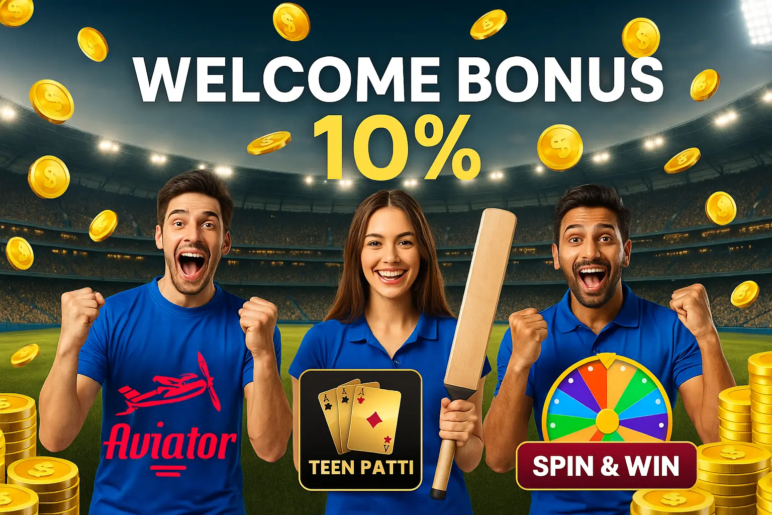 MagicWin welcome bonus 10% promotion