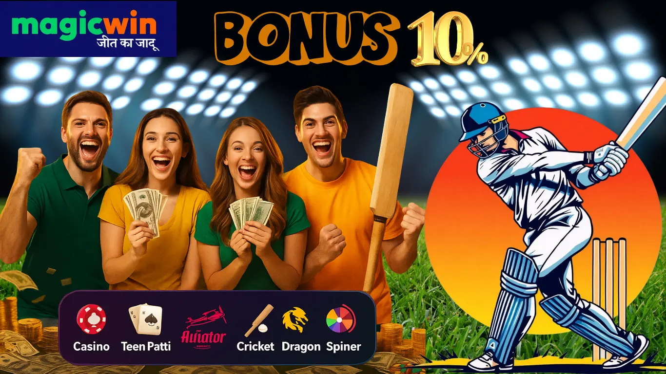 MagicWin featured image with welcome bonus 10%