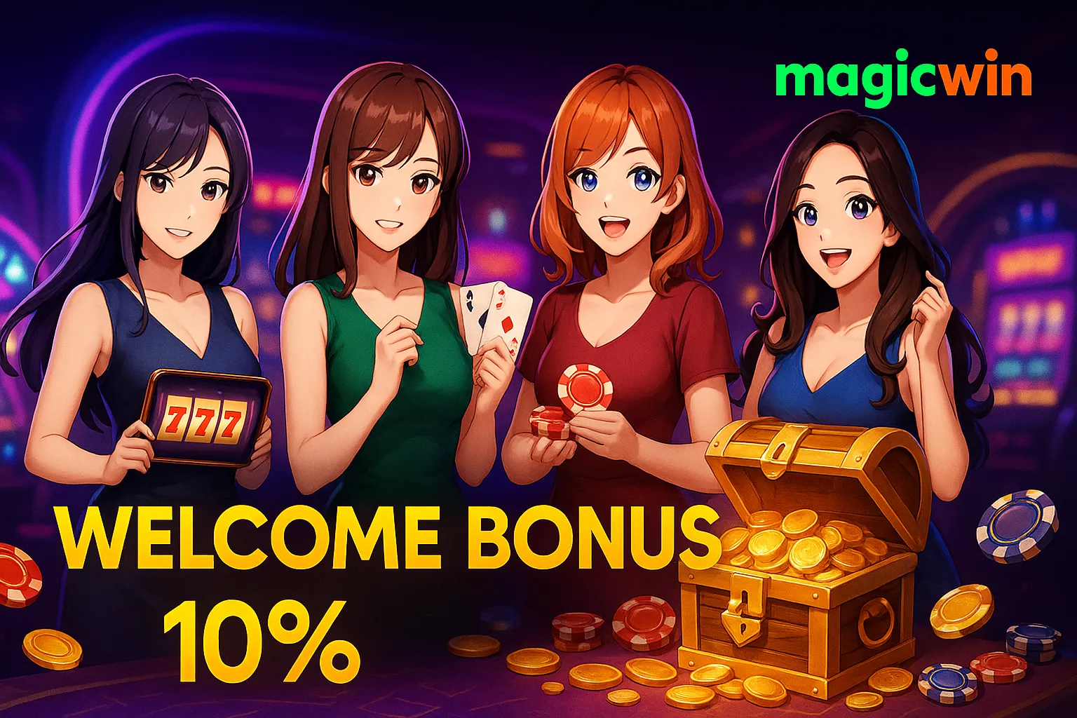 MagicWin customer support options including WhatsApp and live chat