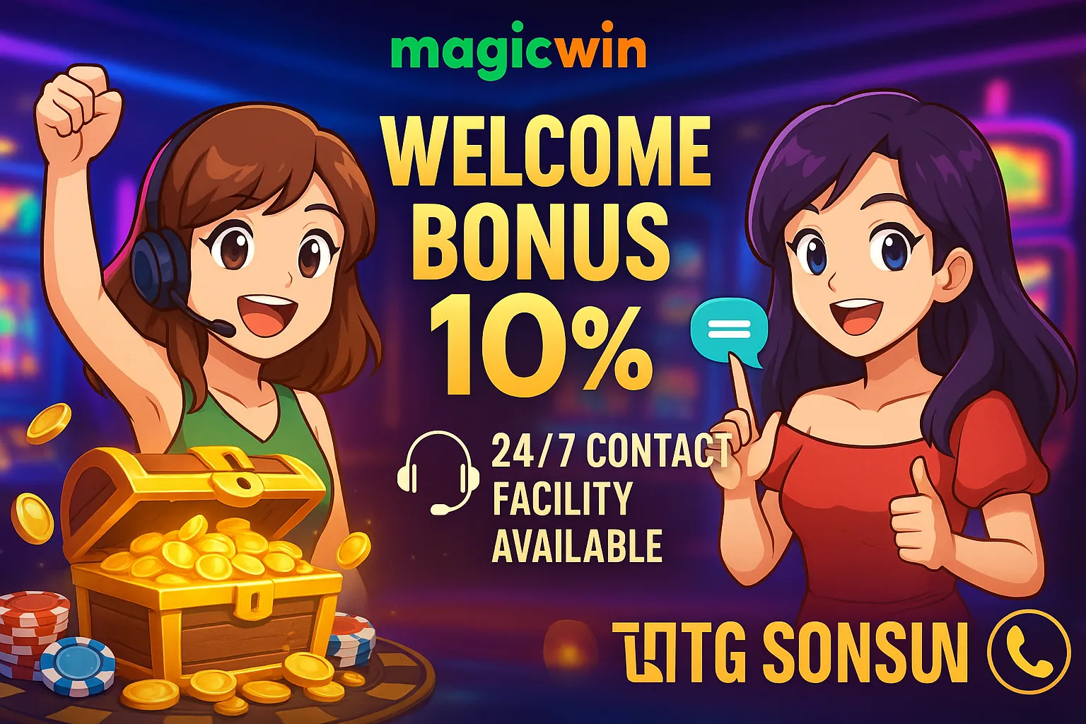 MagicWin referral program showing users earning rewards by inviting friends