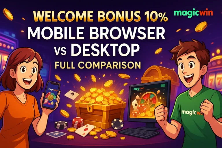 MagicWin mobile browser vs desktop platform comparison visual