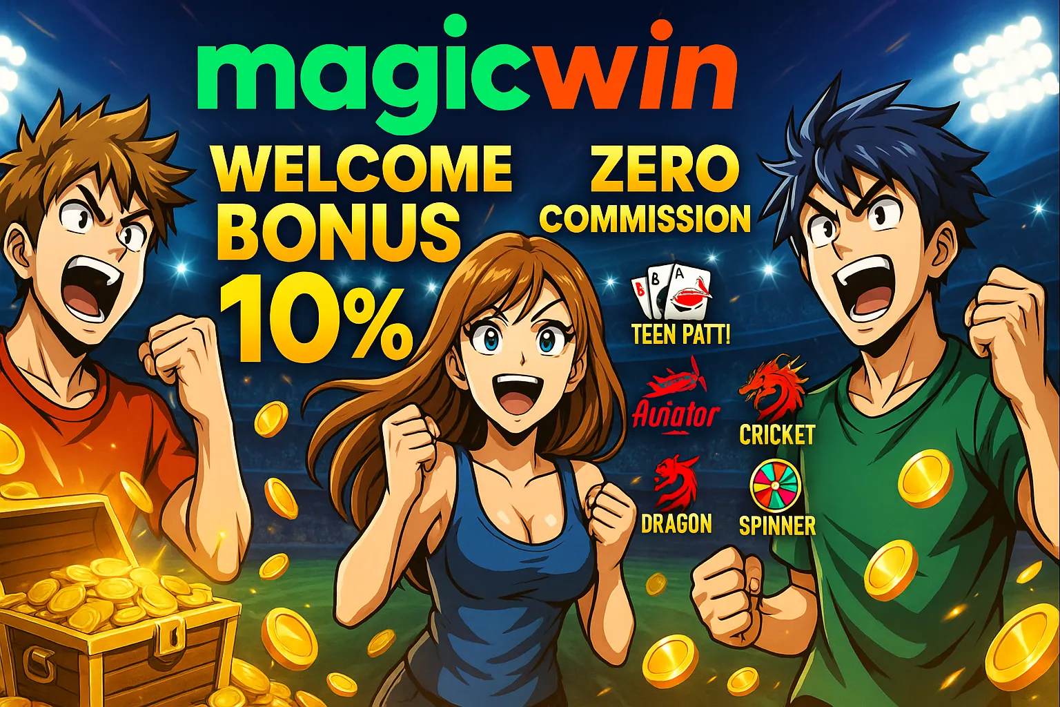 MagicWin withdrawal process with happy players showing fast and secure payouts