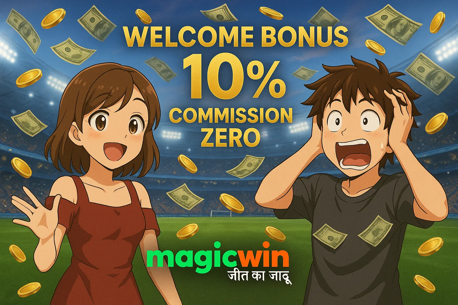 MagicWin sports betting with cricket, football, tennis and more games